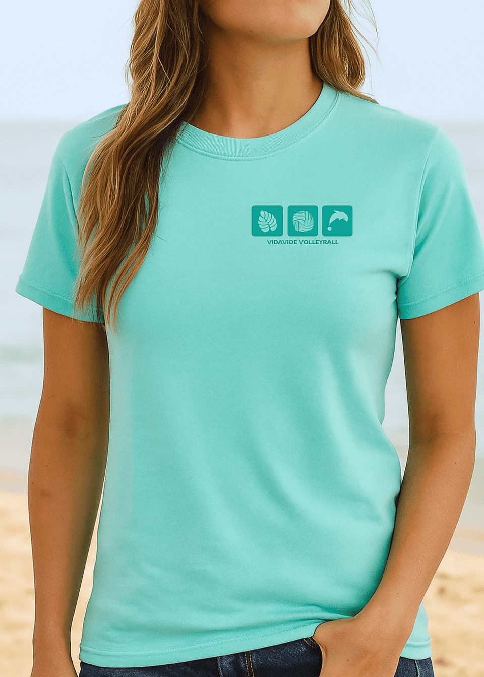 Teal Coastal Vibes Tee